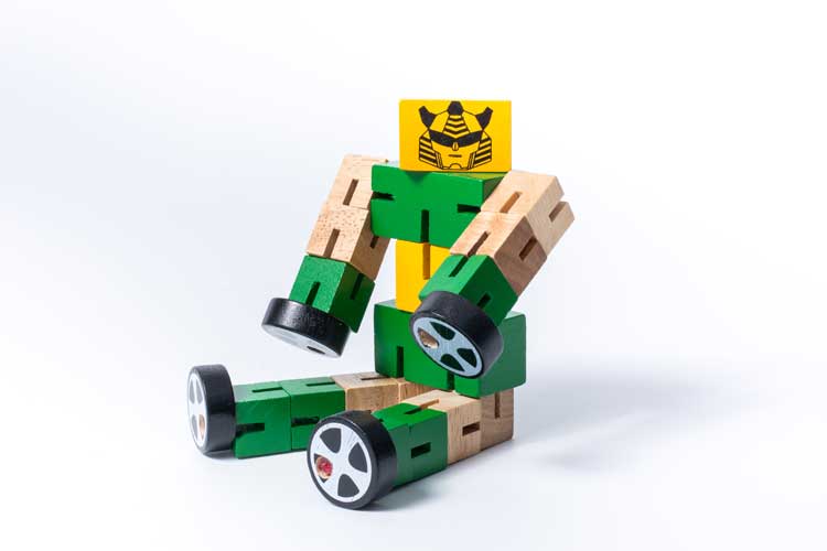 Đồ chơi gỗ Winwintoys - Luồn thun Robo