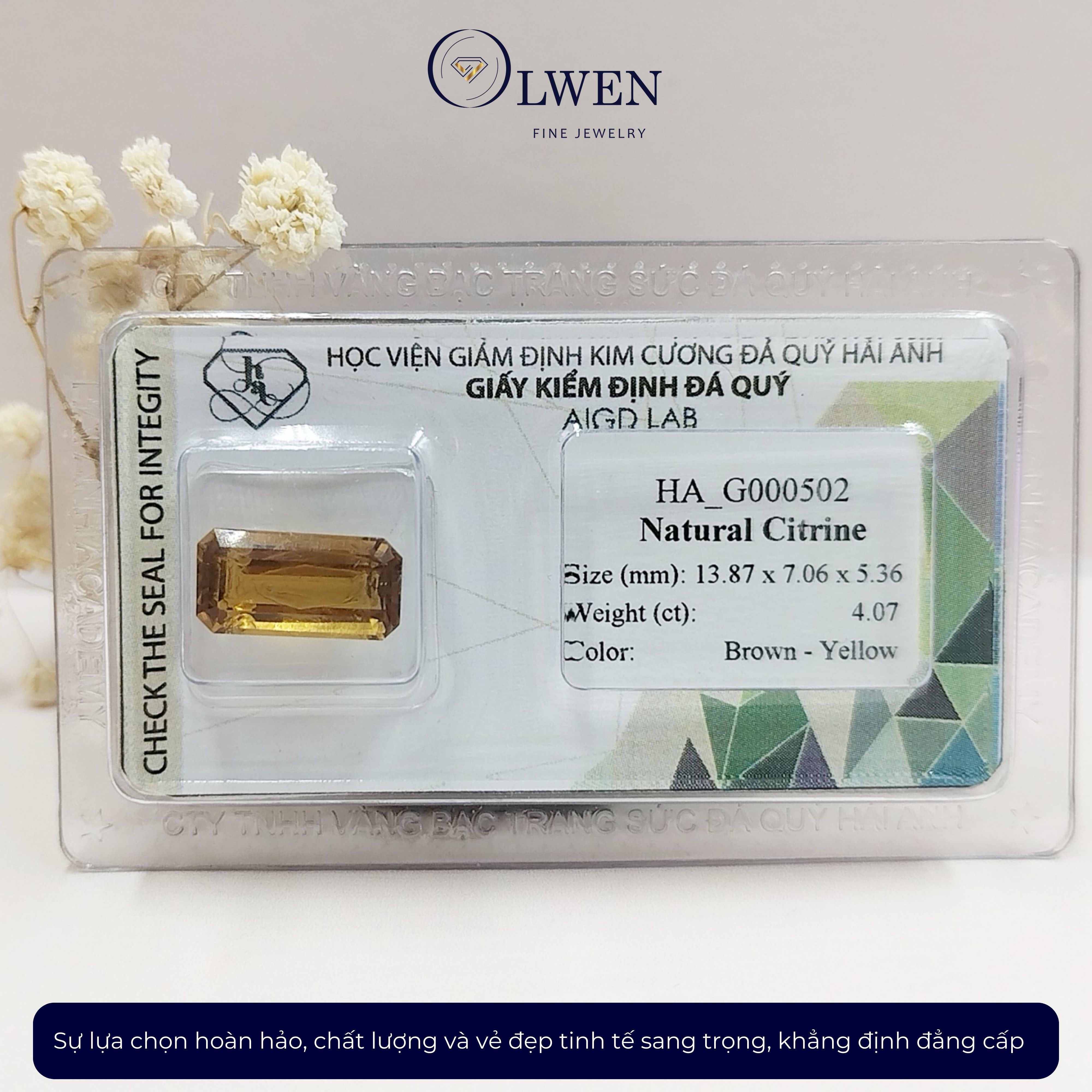 Viên đá thạch anh vàng thiên nhiên_HA-G000502