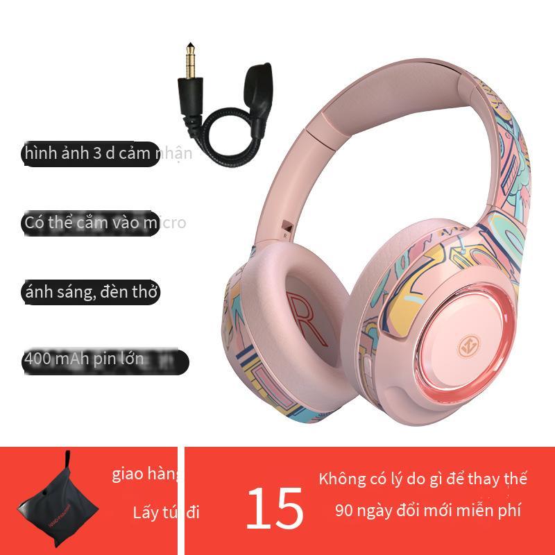 Tai nghe bluetooth gắn trên đầu phong cách mới nhất Tai nghe khử tiếng ồn ANC Tai nghe không dây MP3 tai nghe trò chơi khử tiếng ồn
