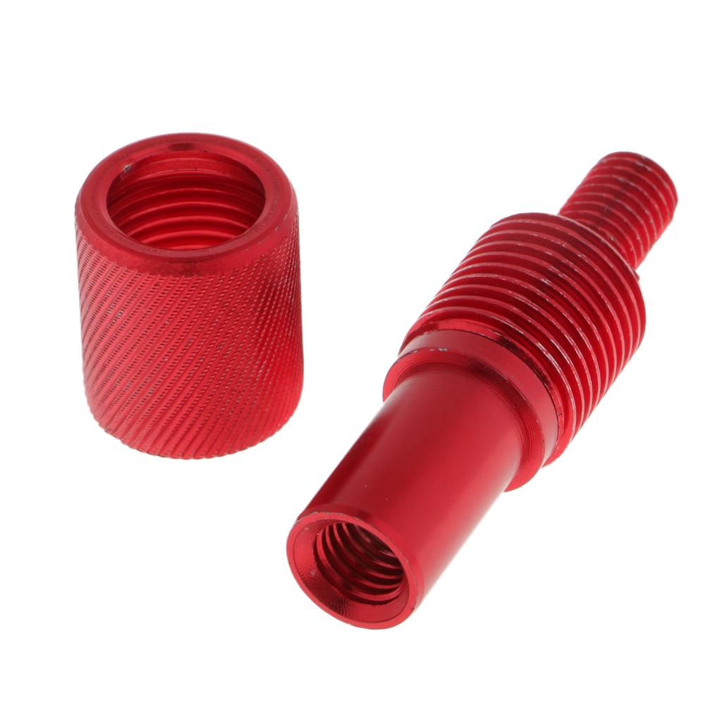 Fishing Landing Net Connector Fishing Rod Thread Quick Release Adapter Red