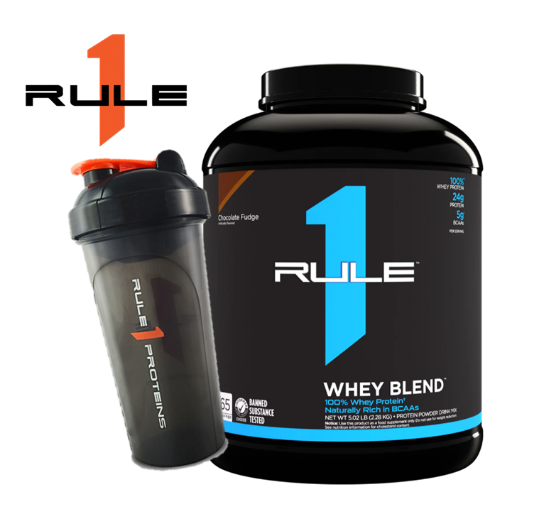 Sữa tăng cơ Rule 1 Whey Blend 64-69 servings - 2.2kg tặng Rule 1 Shaker