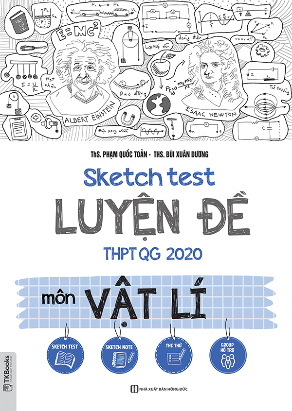 Sách Sketch Test Luyện Đề THPT QG 2020 Toán, Vật Lý, Hóa Học, Sinh Học, Tiếng Anh, Ngữ Văn, Vở 72 trang, Sketch Note, Tổng hợp các đề thi thử cập nhật mới nhất