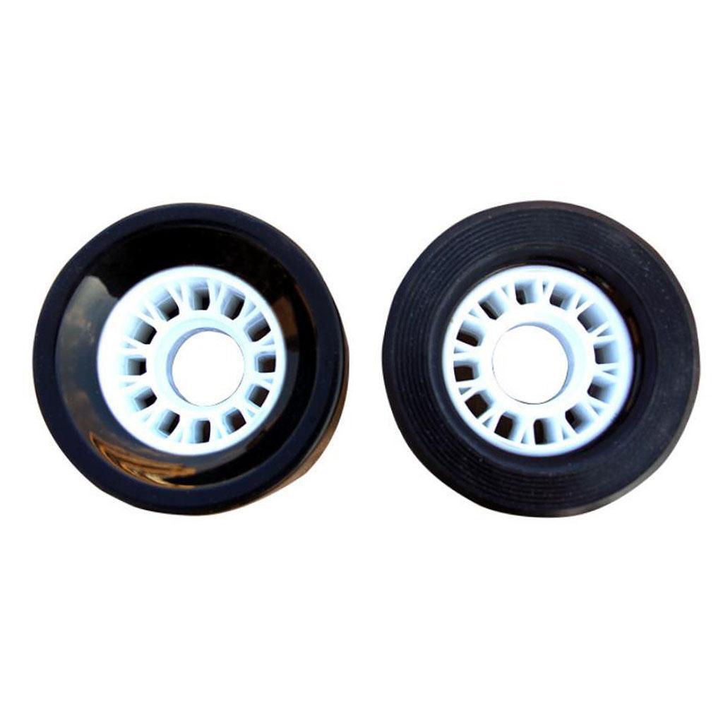4 Pieces 70x51mm Skateboard PU Wheels Longboard Cruiser Wheels Black