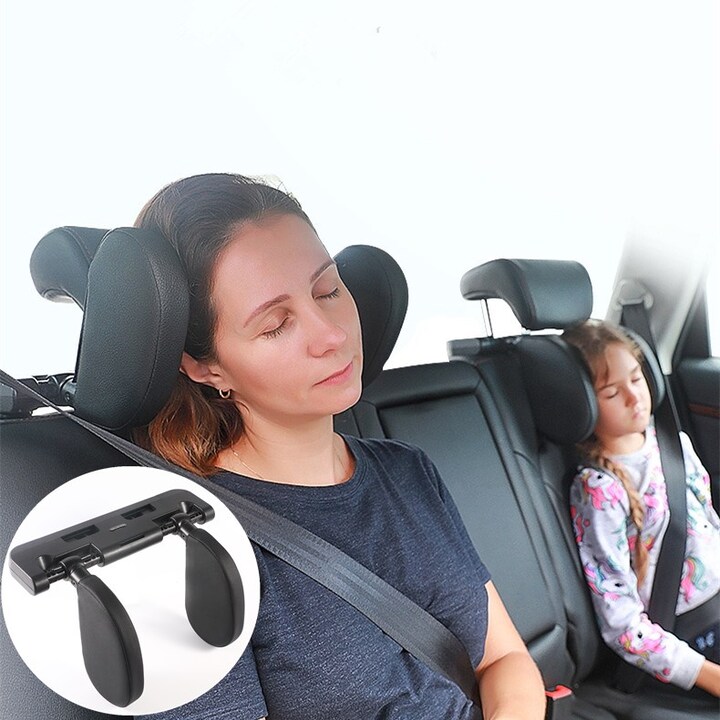 Gối tựa đầu cao cấp chống mỏi cổ khi ngủ trên xe ô tô TZ-A02 - Chất liệu: Nhựa ABS và cao su non hoạt tính - 2 màu