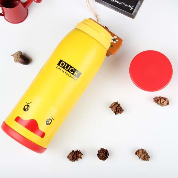 BÌNH GIỮ NHIỆT HÌNH THÚ KUTE 500 ML CHẤT LƯƠNG TỐT - bình giữ nhiệt 500ml inox in hình thú cute - binh giư nhiet - ly