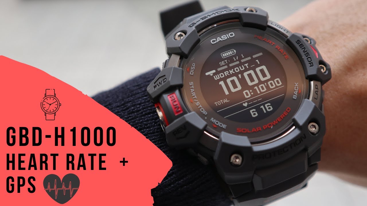 Đồng Hồ Nam Casio G-Shock GBD-H1000-8DR Chính Hãng | G-Shock GBD-H1000-8DR Smartwatch Đo Nhịp Tim - Bluetooth - Năng Lượng Mặt Trời