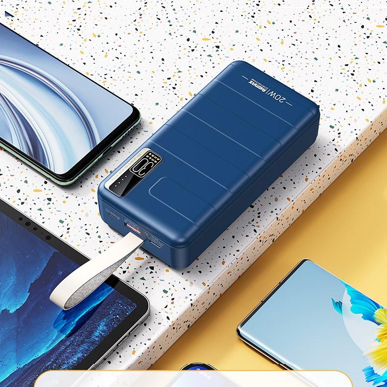 Pin dự phòng sạc nhanh Remax RPP-506 Noah Series 30000mAh an toàn đi máy bay - hỗ trợ QC 22.5W và PD 20W - Hàng Chính Hãng