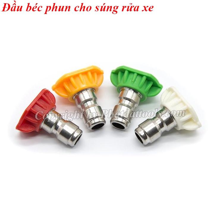 Béc phun - Béc xịt rửa xe gắn vòi rửa xe - Đầu nối nhanh 1/4inch