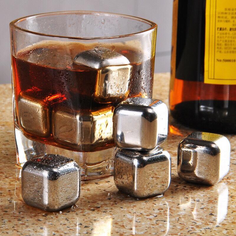 Combo 8 Viên Đá Làm Lạnh Không Tan Bằng Thép Không Gỉ - Free Ship Toàn Quốc