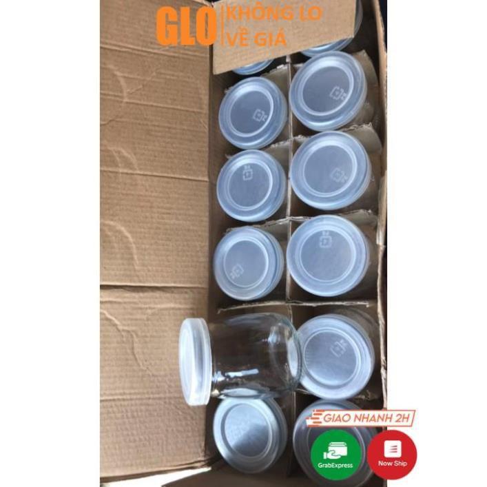 BỘ 12 HỦ THỦY TINH LÀM SỮA CHUA