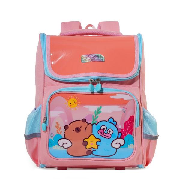 Ba Lô Chống Gù Capybara Và Hangyodon - Mr.Vui 1061 - Màu Hồng Cam