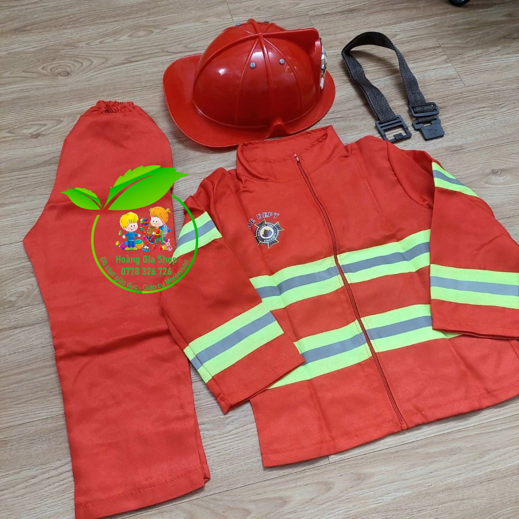 Trang phục lính cứu hỏa cho bé