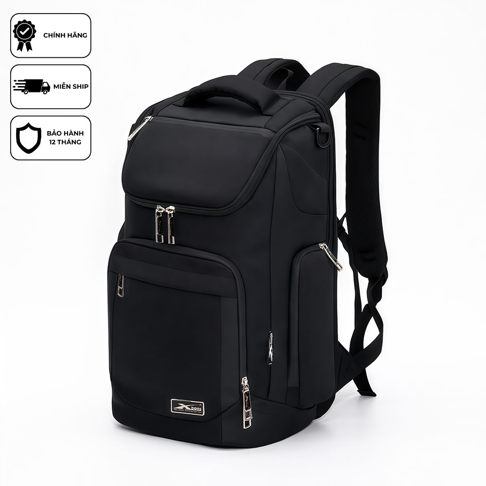 Balo laptop cao cấp doanh nhân chống nước Xbags Prime X XB 2009 balo công sở đựng laptop 15.6 inch thời trang sang trọng thanh lịch hiện đại tiện dụng đen trung tính!