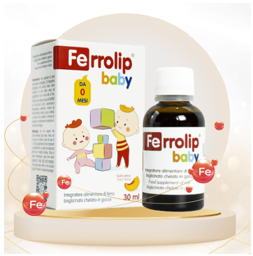 FERROLIP BABY – Bổ sung Sắt Hữu Cơ Nhỏ Giọt cho bé sơ sinh-tặng khăn