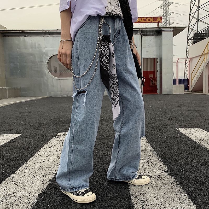 Khăn cotton bandana turban XO cá tính tặng khuyên tròn và móc treo 54x54cm