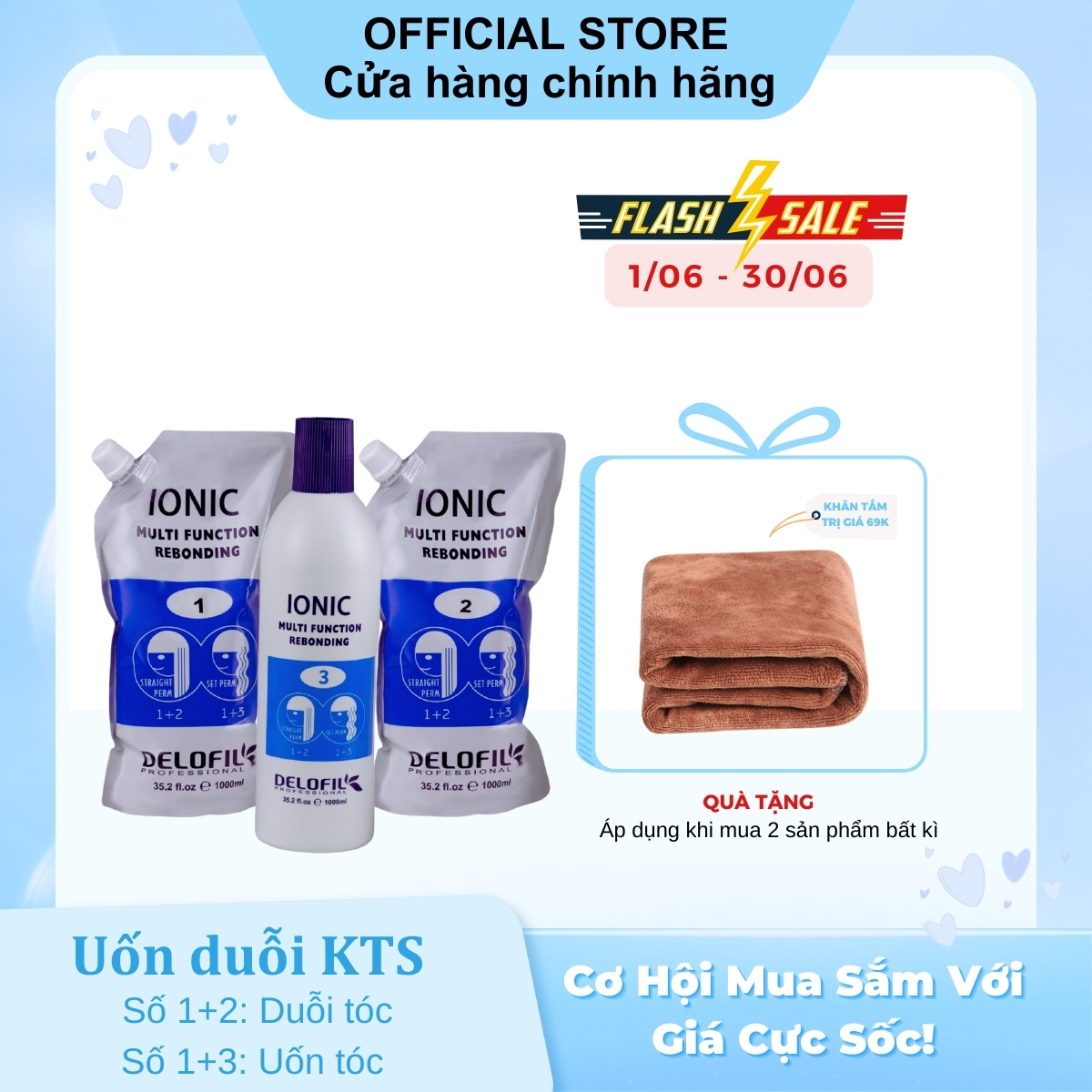 THUỐC UỐN ÉP ĐA NĂNG 3 IN 1 DELOFIL 1000ML