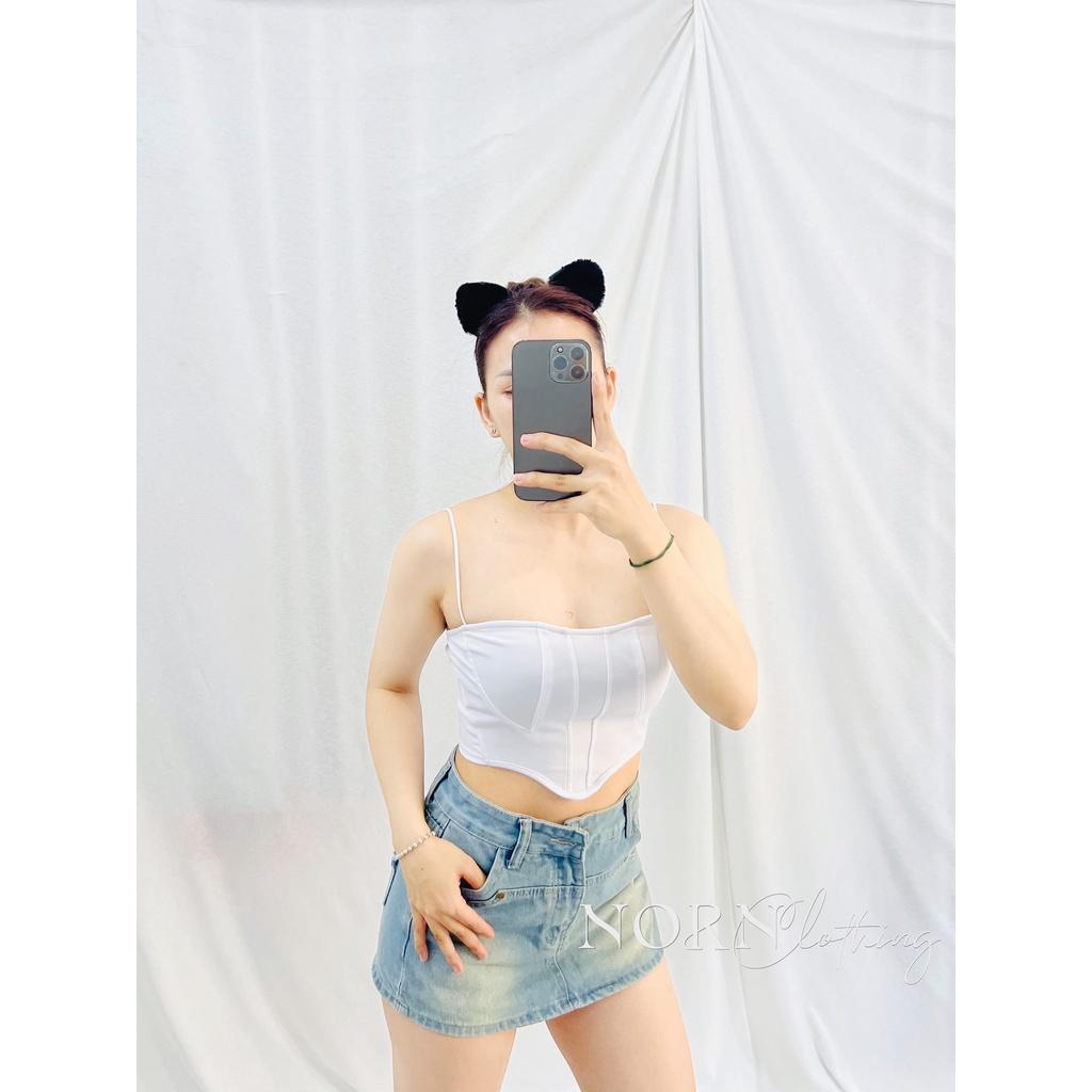 NORN - Áo croptop cut ngực sexy