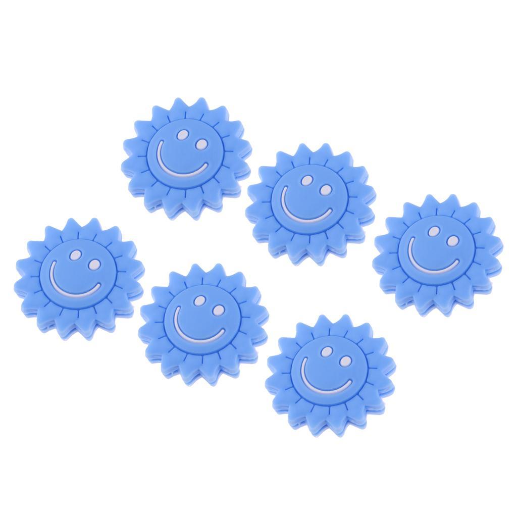 6pcs Silicone Tennis Racquet Racket Vibration Damper Shock Absorber