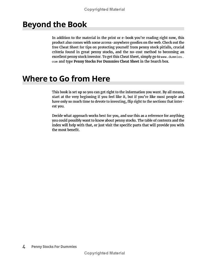 Sách ngoại văn: Penny Stocks For Dummies 3rd Edition