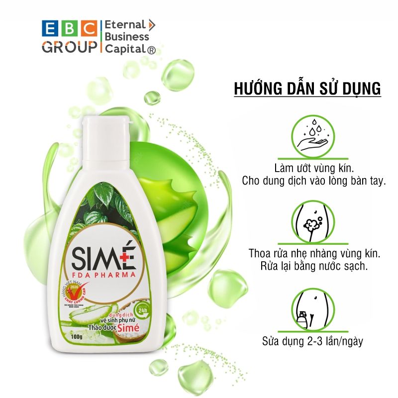 [Simé] – Dung dịch vệ sinh phụ nữ thảo dược thiên nhiên ngừa các bệnh phụ khoa, diệt khuẩn