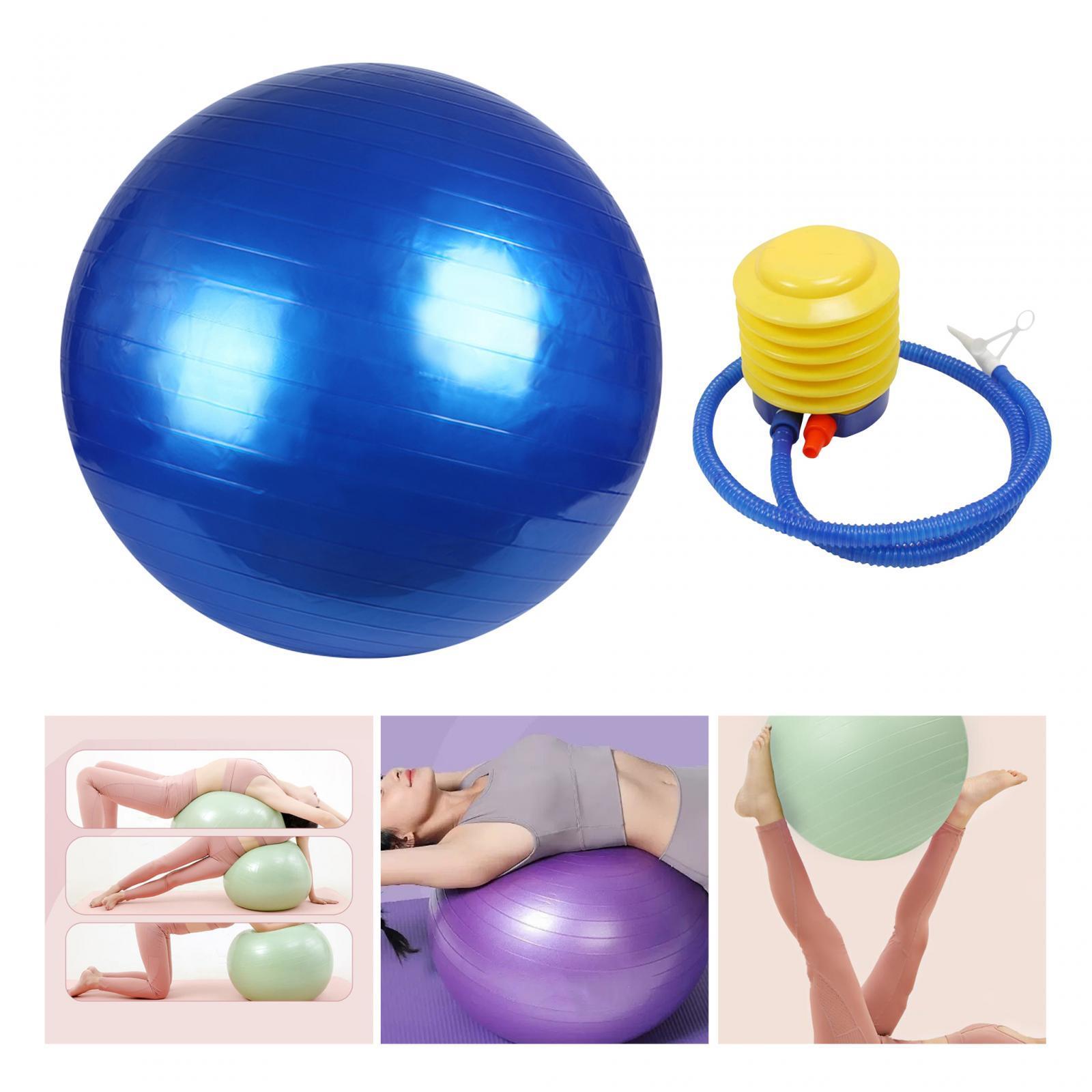 Balance Ball Chair Yoga Ball Anti Burst with Pump Heavy Duty Non Slip Stability Ball Pilates Ball for Woman, Gym, Home, Dance, Training