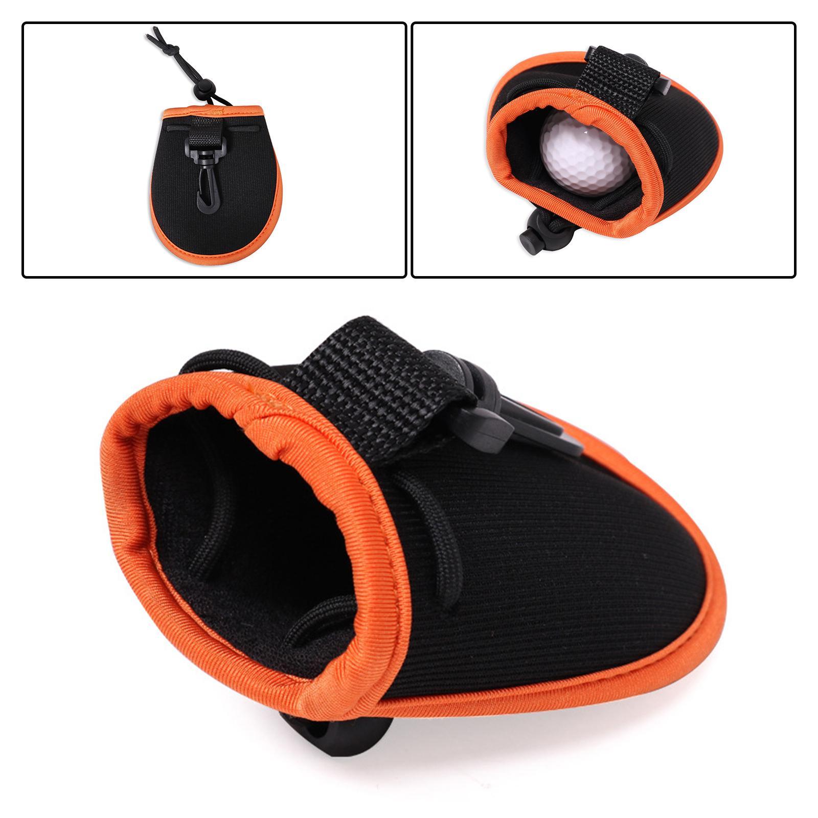 Portable Golf Ball Washer Pouch Belt Waist Bag Pouch with  Clips