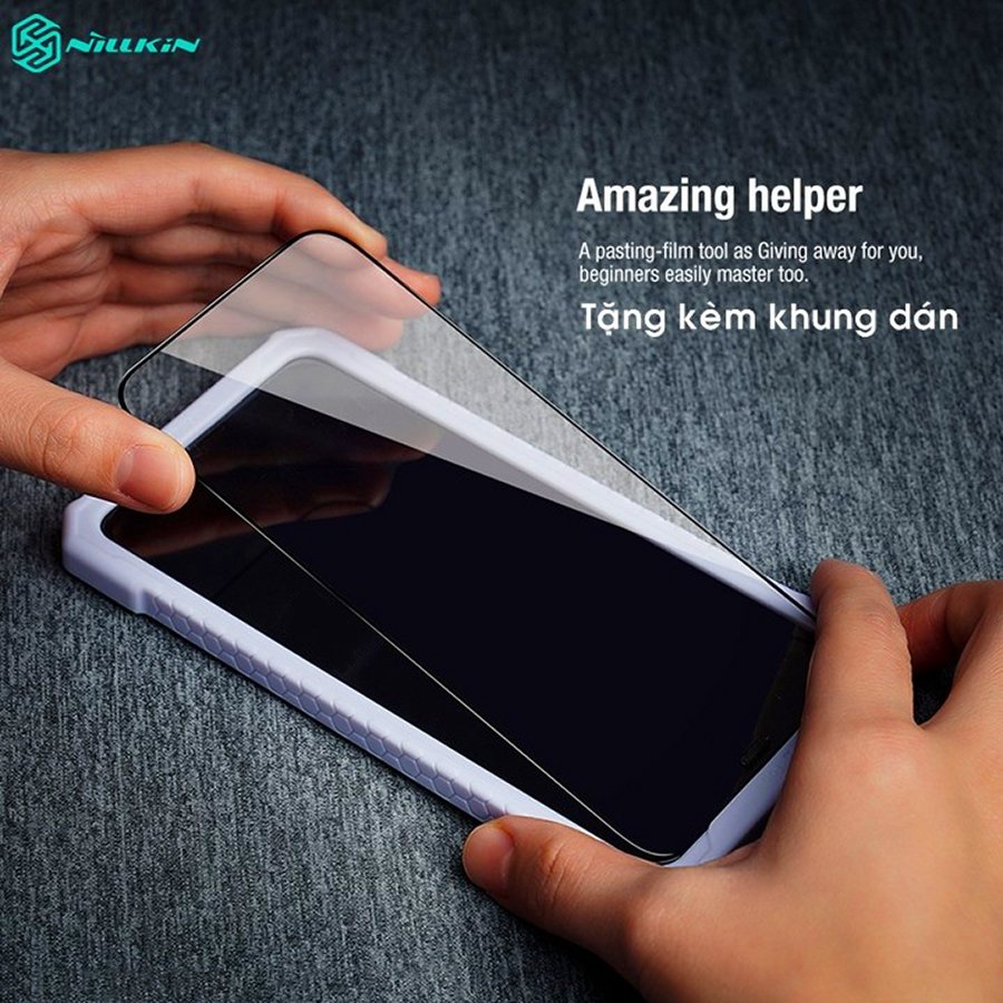 Combo kính cường lực thương hiệu Nillkin và kính camera HD 2in1 cho Iphone 12/12 Pro (6.1) - 12 Pro Max (6.7) - Hàng Chính Hãng