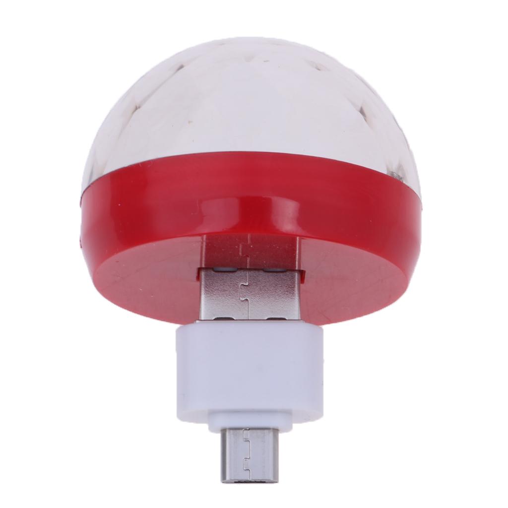 Mini USB Sân Khấu Ánh Sáng Vũ điệu Điều Khiển Bằng Giọng Nói Bóng Ma Bóng đèn RGB Bóng đèn LED