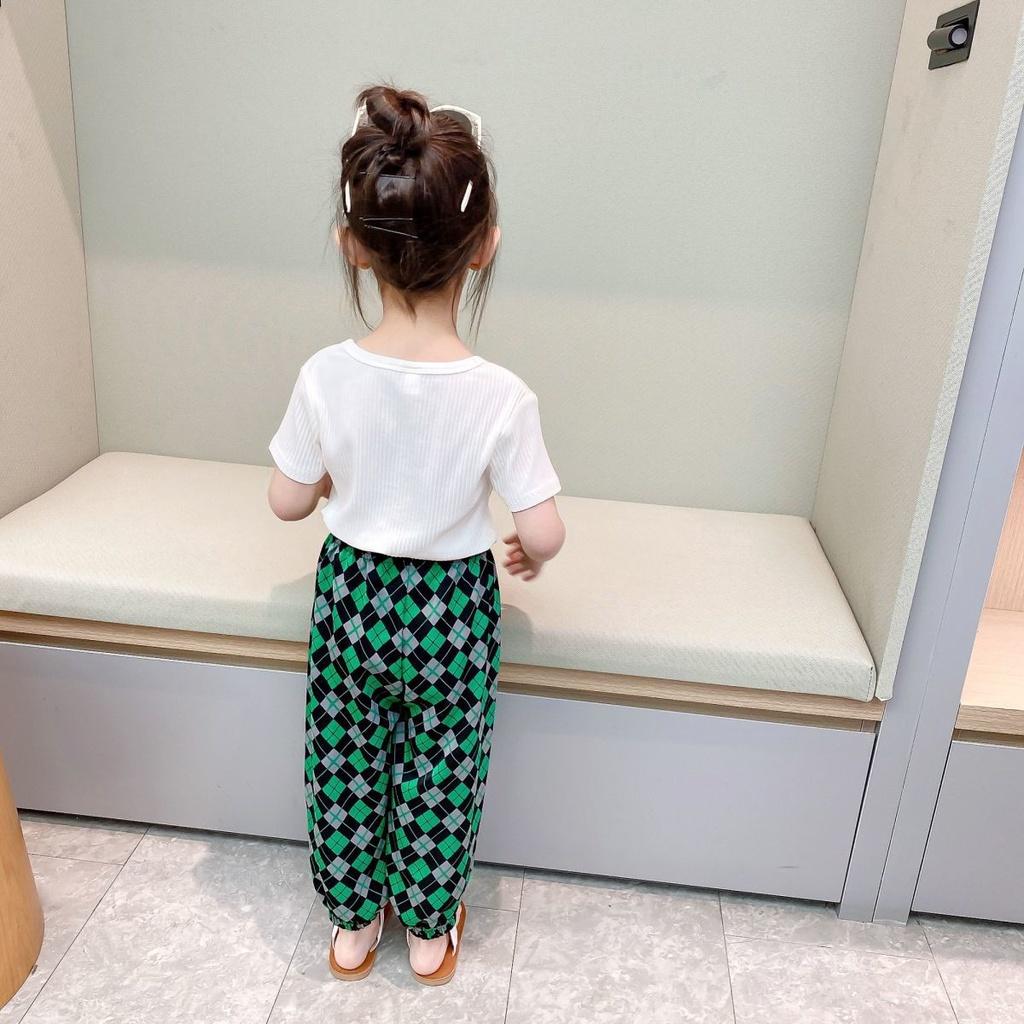 ATG27 Size100-140 (12-30kg) Áo croptop bé gái, phong cách Hàn Quốc Thời trang trẻ Em hàng quảng châu