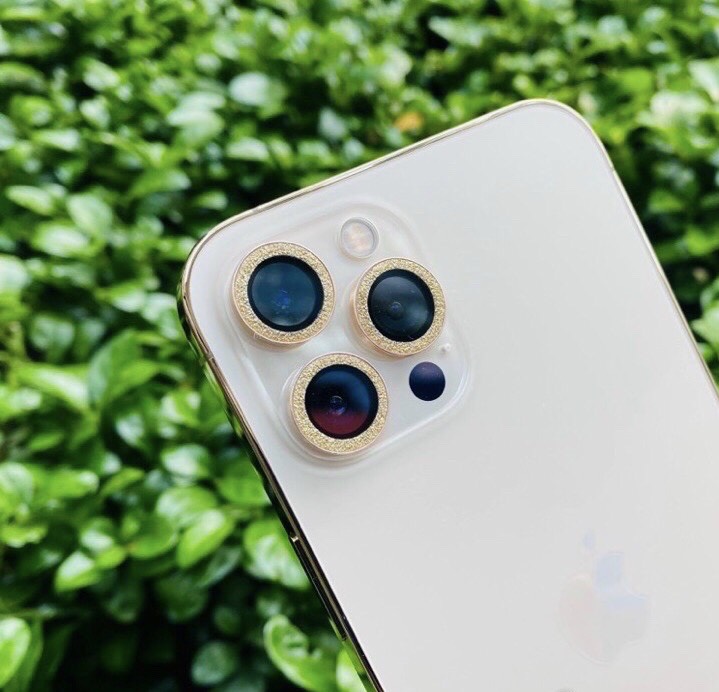 Combo Bộ Vòng Kim Cương KUZOOM Bảo Vệ Camera iPhone 12Pro - 12Pro Max - Chống Bụi Và Mờ Camera - Siêu Xịn Xò Và Sang Chảnh - Tôn Thêm Vẻ Sang Trọng Cho iPhone Của Bạn - - Hàng Chính Hãng