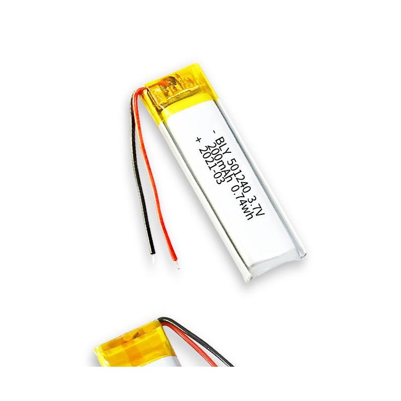 Pin Sạc Lithium Polymer 3.7V 200mah 501240 Cho tai nghe Mp3 MP4 MP5 GPS PSP Bluetooth hàng mới