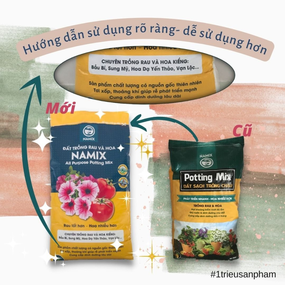 Đất sạch Potting Mix bao 20dm3