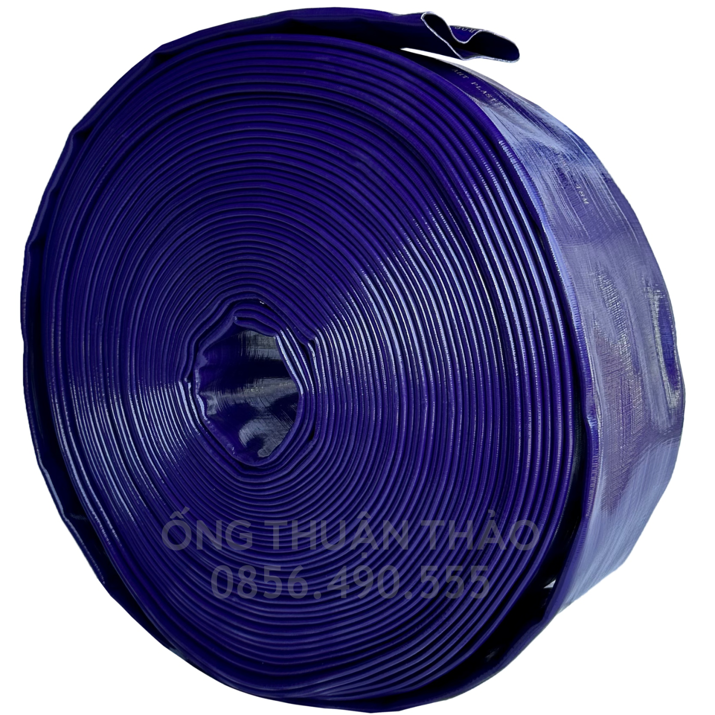 Ống bạt cốt dù tím phi 120MM cuộn 20M - Ống nhựa PVC tải cát sỏi THUẬN THẢO