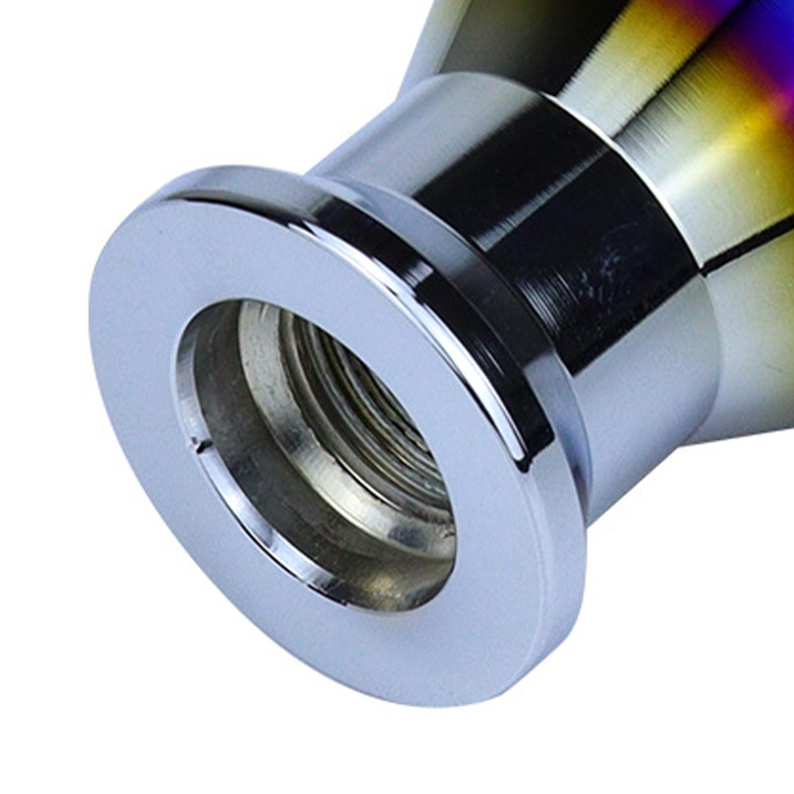 Aluminum Alloy Gear Knob with 3 Threaded Adapters Replacement Car Interior Accessories Universal for Most Manual Vehicles