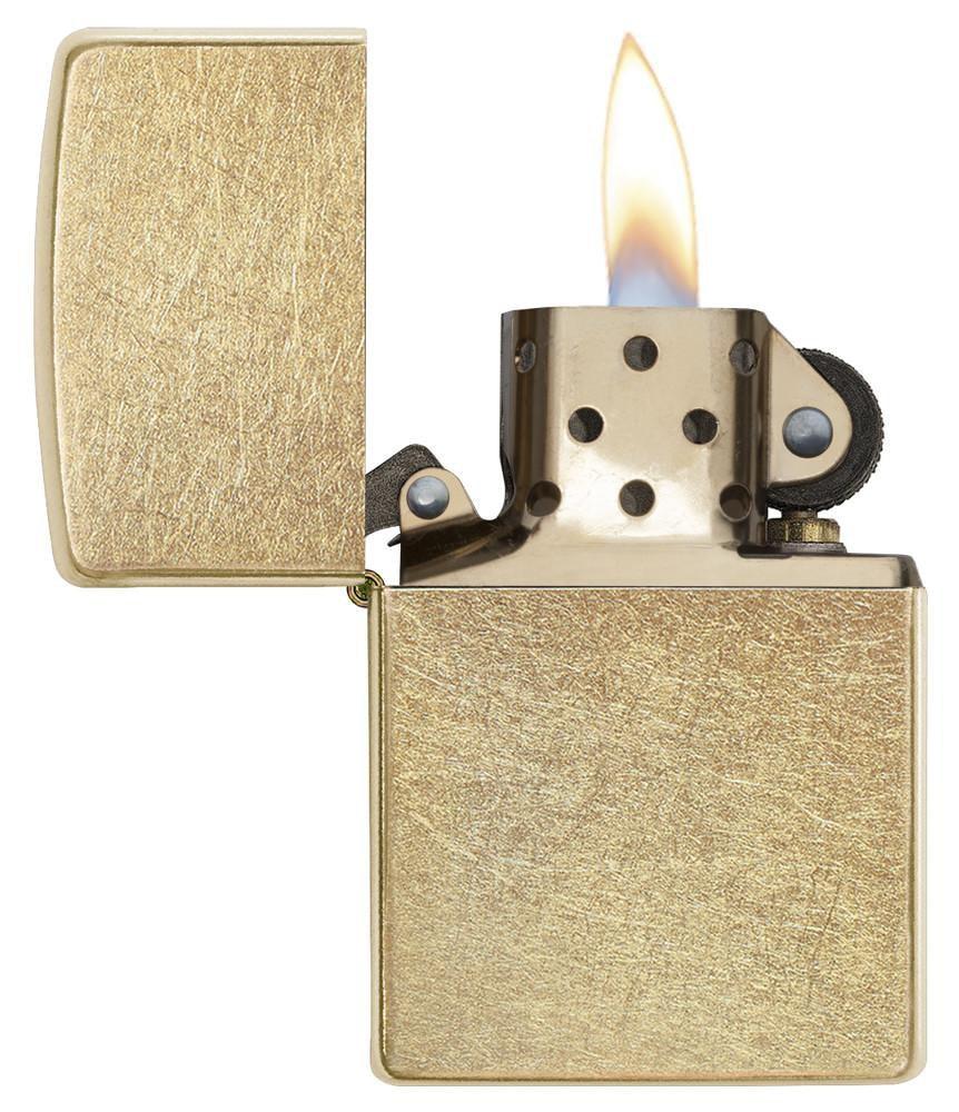 Bật Lửa Zippo Vàng Xước Bụi 207G