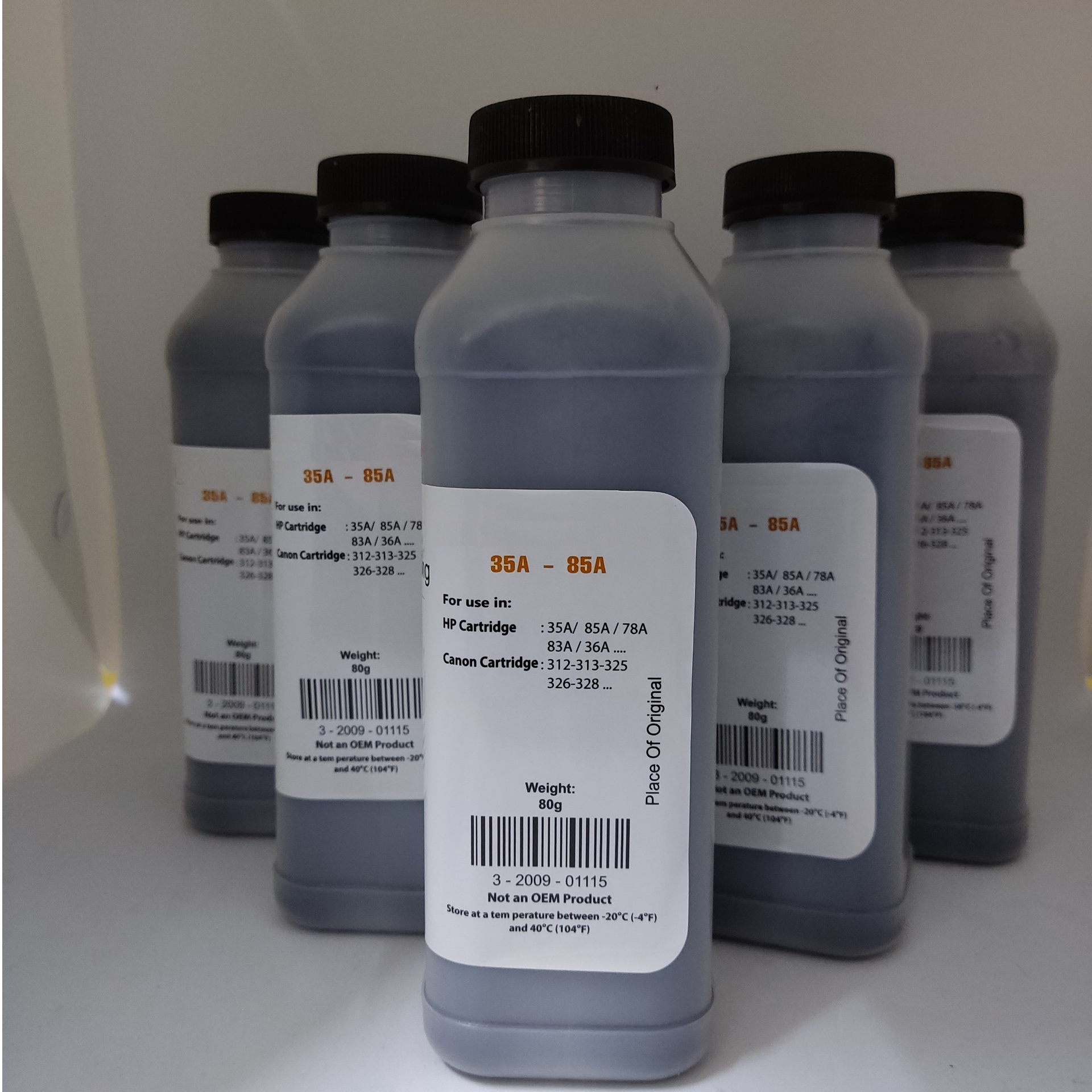 10 chai Mực nạp 35A 85A dùng cho máy in HP P1102, M12A, M15A, M28A Canon 6030, 6230 3050 đậm, ít thải