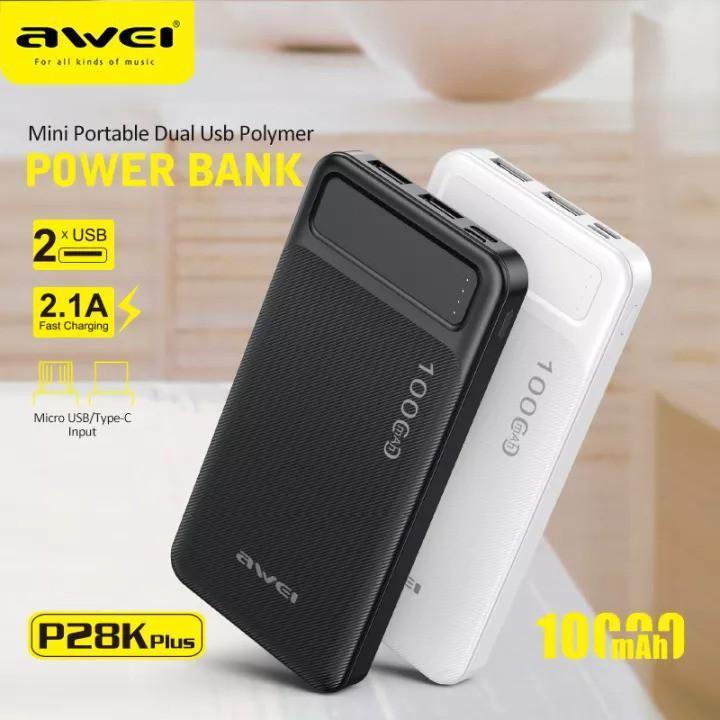 Pin Sạc Dự Phòng Thông Minh Awei P28K 10000mAh