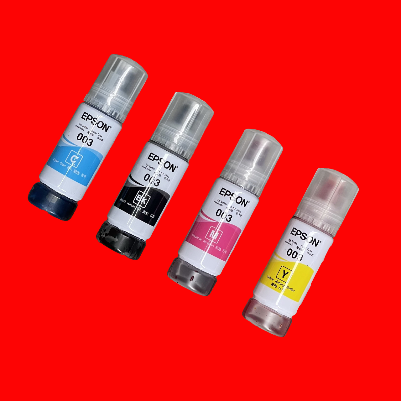 Mực cho máy in Epson L1110/ L3100/ L3110/ L3210/ L3150/ L3250/ L5190/ L5290/ L6500  ... ( Bộ 4 màu hoặc mua lẻ từng mầu: BK/C/M/Y ) - Hàng nhập khẩu