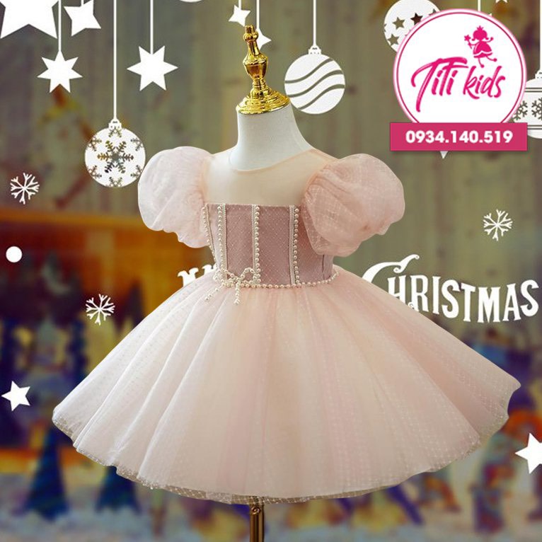 Đầm Váy Công Chúa Cho Bé Gái Dự Tiệc Cao Cấp Titikids CC217