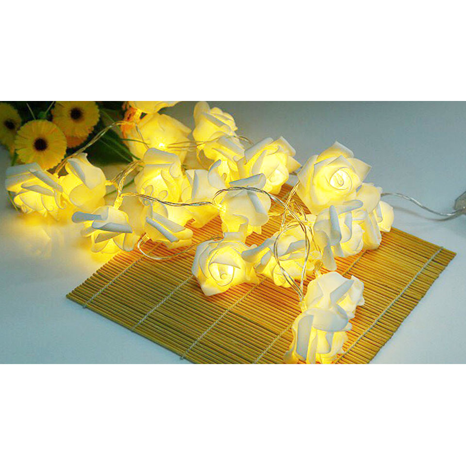 Đèn led trang trí hoa hồng tình yêu 10 bông, 20 bông