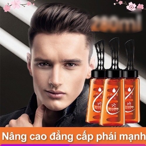 Lược  vuốt tóc cho nam cao cấp ,chai lớn 260ml 2 trong 1 , giữ tóc 24 giờ , tạo nên vẻ đẹp quyến rũ của phái mạnh