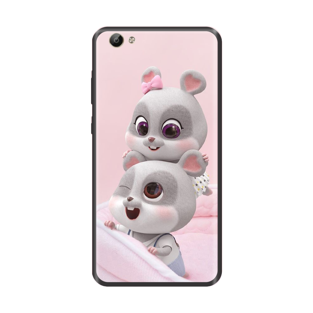 Ốp lưng TPU viền dẻo cho điện thoại VIVO Y66 Hình Chuột Tết 2020 - Mẫu 04