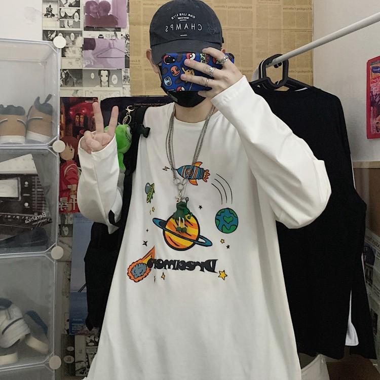 Áo thun tay dài form rộng Yinxx, áo sweater Unisex SW02