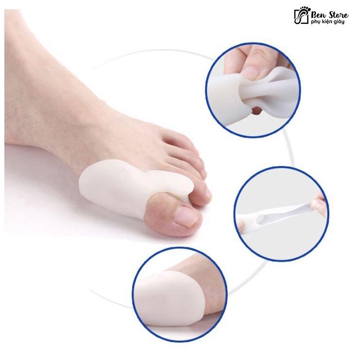 2 Miếng Gel Silicon Dụng Cụ Tách Ngón Chân Bunion Dụng Cụ Điều Chỉnh Chứng Vẹo Ngón Chân Chăm Sóc Bàn Chân #sil 28