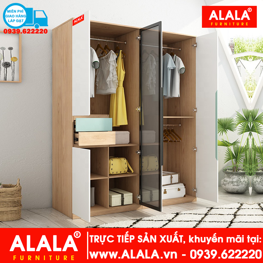 Tủ quần áo ALALA240 cao cấp - Thương hiệu: ALALA - Za.lo: 0939.622220