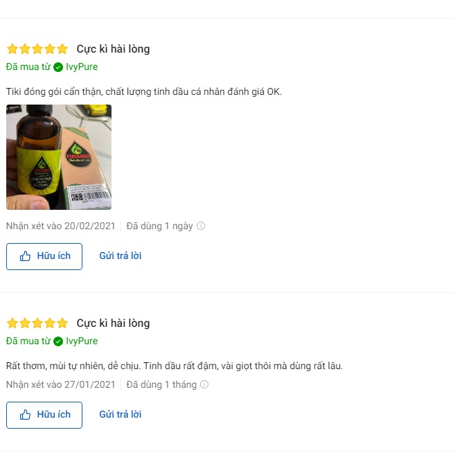 Tinh dầu Sả Chanh Thiên Nhiên Cao Cấp 50ML - Tinh dầu Sả Chanh Nguyên Chất TIDAMO Giúp Bảo Vệ Sức Khỏe, Kháng Khuẩn, Đuổi Muỗi Và Thư Giãn Tinh Thần