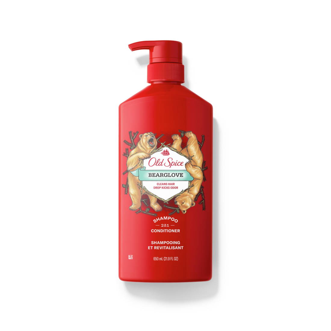 Combo 3 Dầu Gội OLD SPICE 2in1 Hương Nước Hoa Cho Nam Timber + Pure Sport + Beargloves Chai 650ml x3