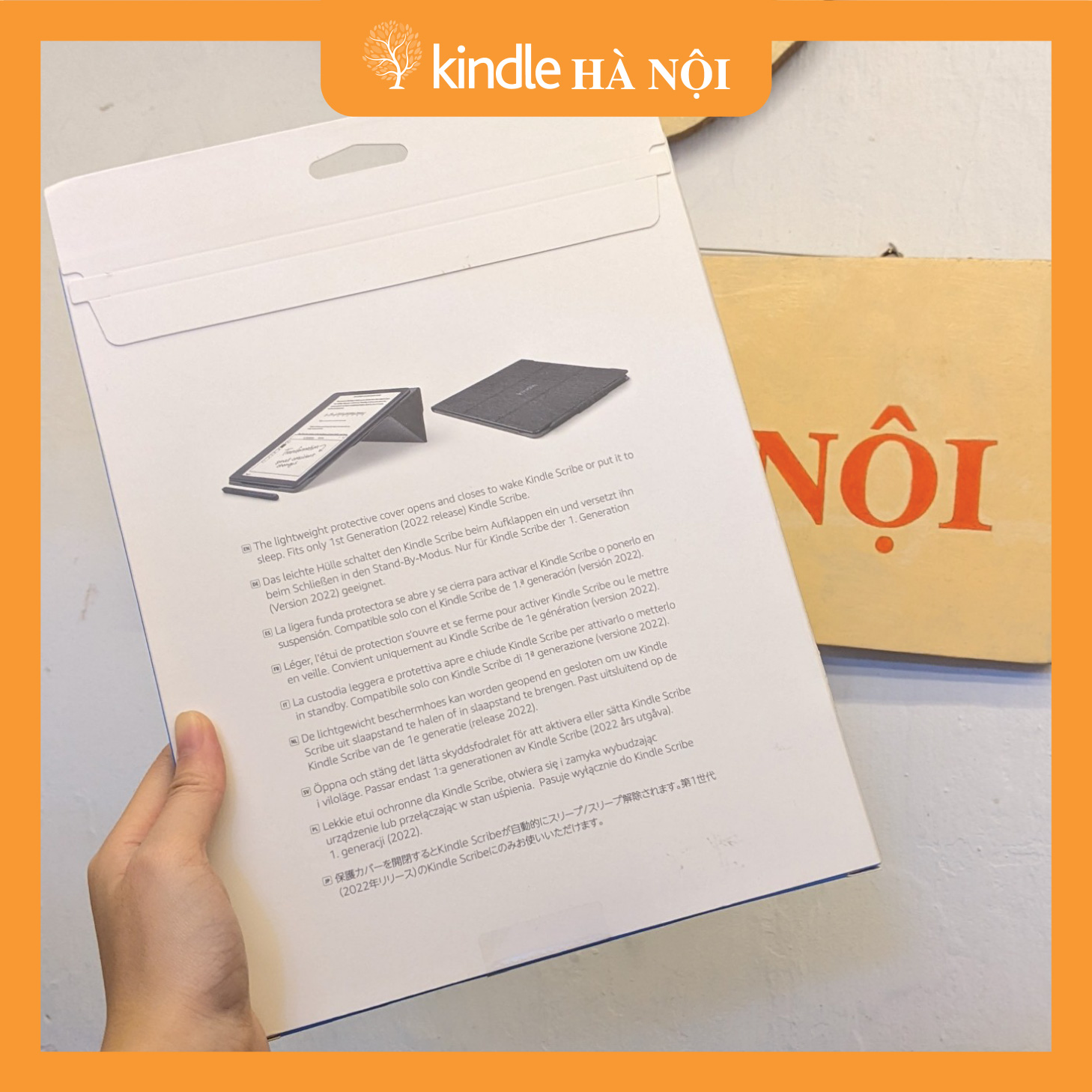 Hình ảnh Bao Da Cover Cho Máy Đọc Sách Kindle Scribe hàng chính hãng