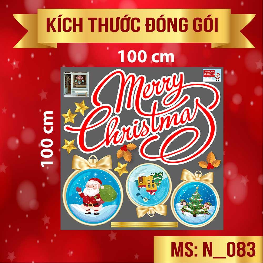 DECAL TRANG TRÍ GIÁNG SINH 2023 COMBO SỐ 11