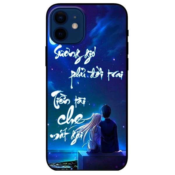 Ốp lưng dành cho Iphone 12 Mini - Iphone 12 - Iphone 12 Pro - 12 Pro Max - mẫu Thư Pháp Sương Gió